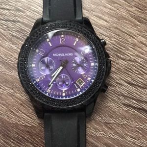 Michael Kors watch with black studded detail